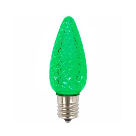Northlight Seasonal Northlight Seasonal 31742609 Faceted Transparent Green LED C9 Christmas Replacement Bulbs 31742609